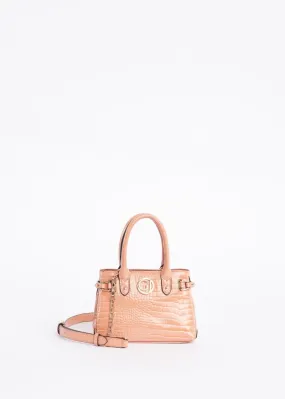Borsa crossbody in ecopelle stampata