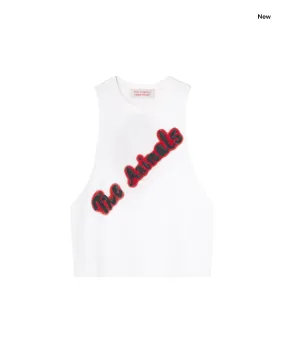 Canotta bianca con logo per bambini