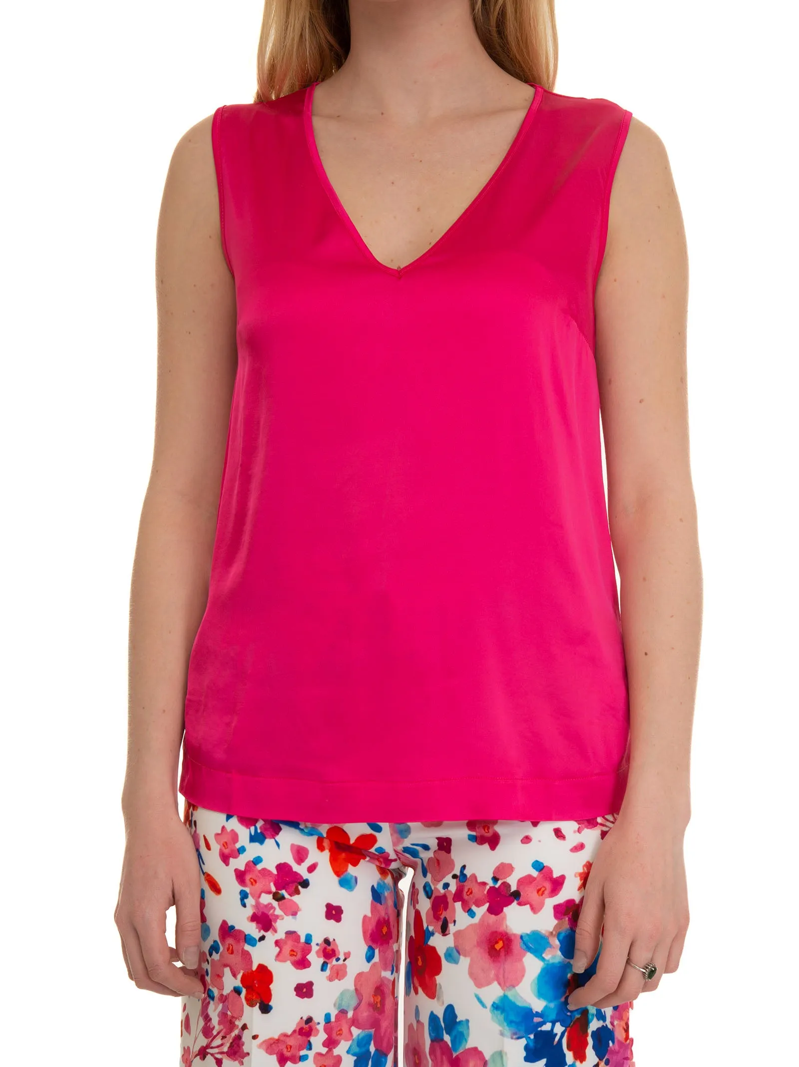 Canotta svasata Fucsia Maria Bellentani Donna