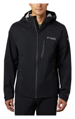 Giacca impermeabile Columbia Titan Pass 2.5L nera Uomo L