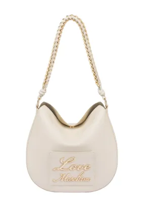 LOVE MOSCHINO Borsa Hobo Donna Avorio Beige JC4120PP1ILM0110