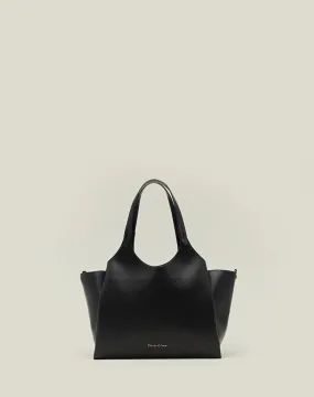 Manila Grace Faux Leather Bag / Black