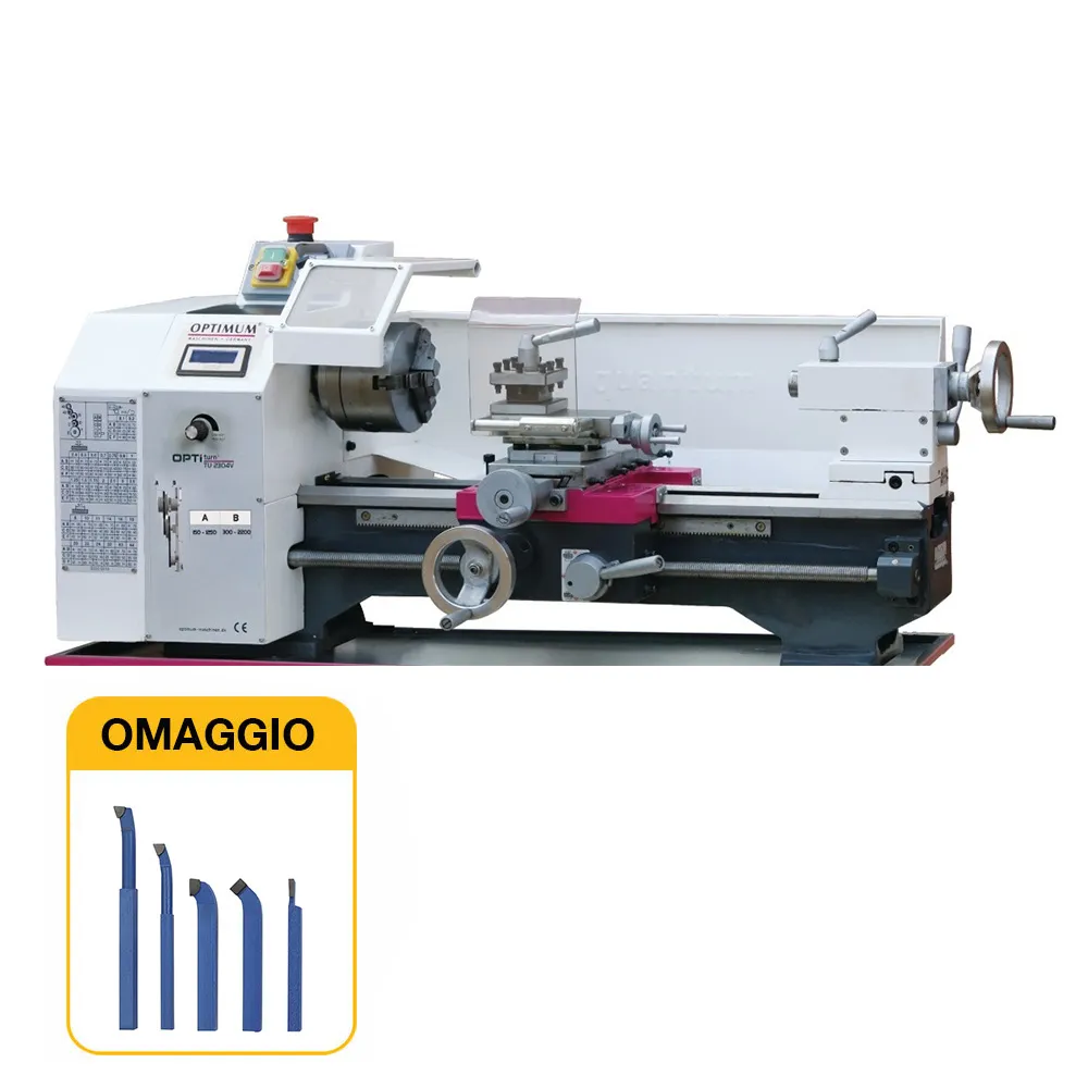 Optimum TU 2304 V Vario - Tornio parallelo con regolazione continua del numero di giri 0500P0325