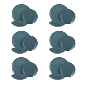 Servizio 18 piatti terracotta blu - Style 